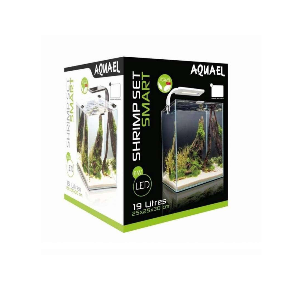 Акваріум Aquael Shrimp Set Smart для креветок прямий білий 19 л