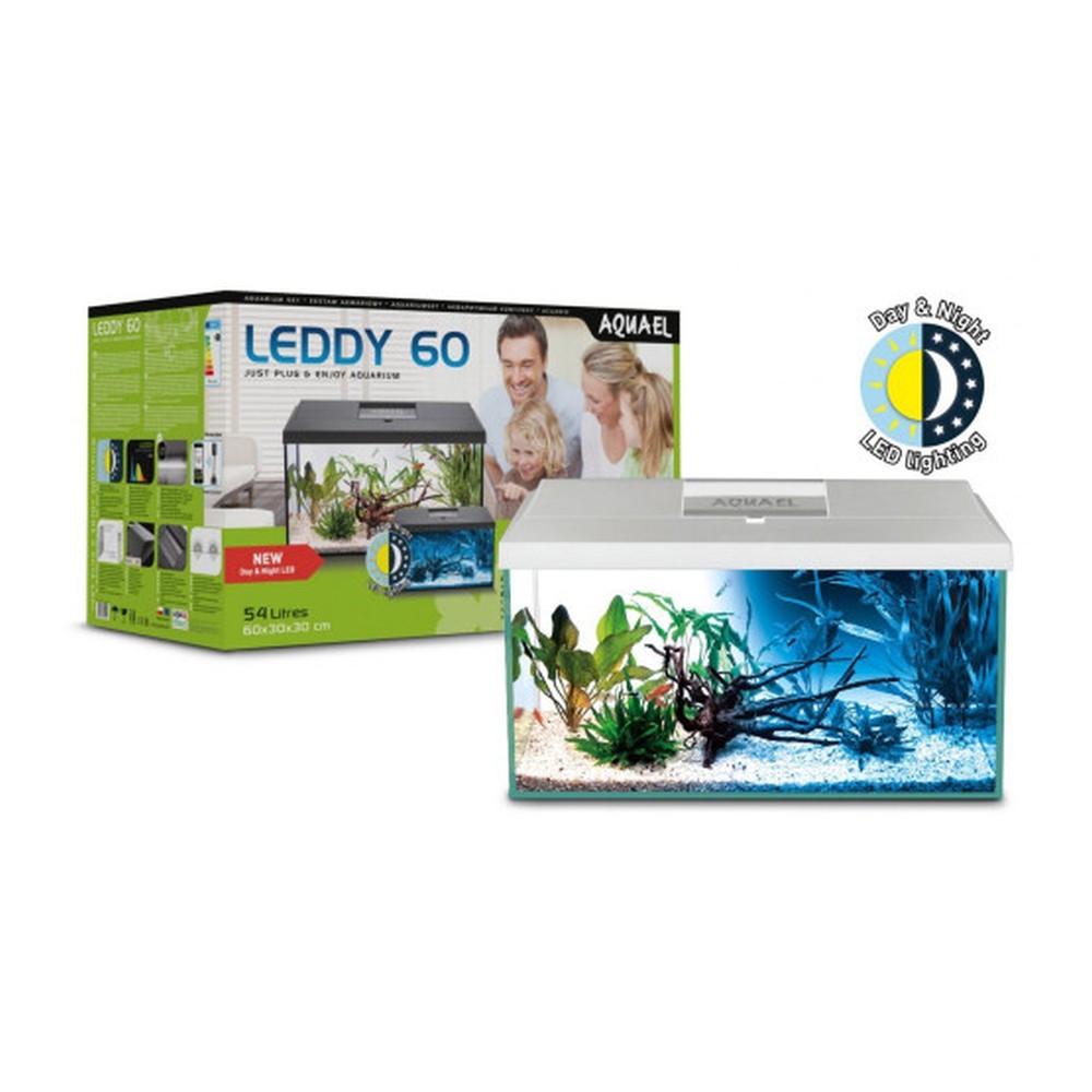 Акваріумний комплект Aquael Leddy Day Night з балкою прямий білий 54 л